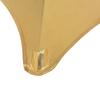 2 pcs Stretch Table Covers Golden 80 cm