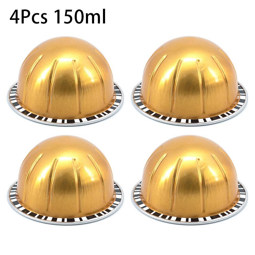 4 шт. многоразовая герметичная чашка из фольги для переносных кофейных капсул для Nespresso Vertuoline