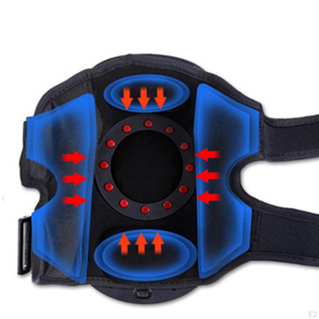 Беспроводной массажер для коленей 3 режима вибрации Светодиодный сенсорный экран Функция таймера Простота использования Расслабляющий