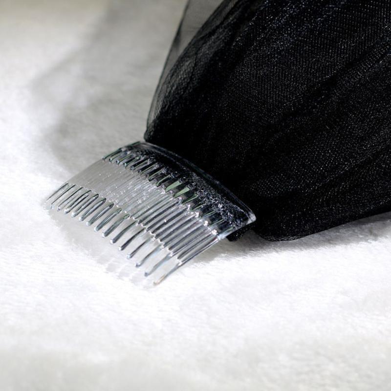 Сетка Вуаль Головной убор Черная Тюлевая Вуаль Головной убор для Хэллоуин Вечеринки Карнавала Винтажный Косплей Головной убор Праздничные Принадлежности