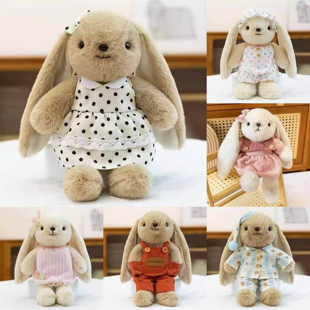 Rabbit Fragrant Cuter Plush Doll With Dress And Bow Decoration For Play Kids