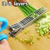 3/5 Layer Multi-function Stainless Steel Kitchen Knife Multi-layer Scissors Spices Scissors