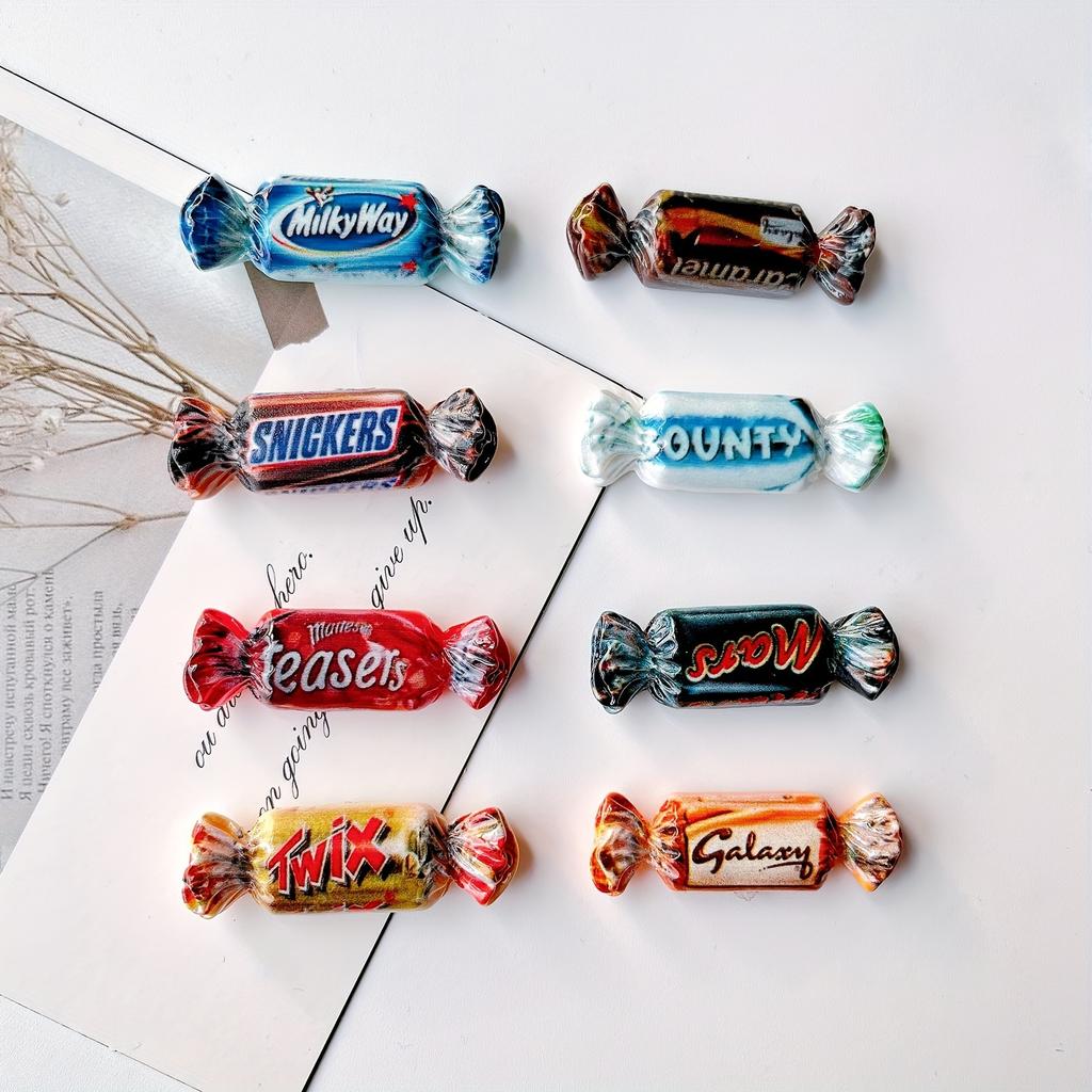 Милые 8 шт. Магниты на холодильник в виде конфет - Декоративные магниты на холодильник для кухни, офисной доски, шкафчика, подарка