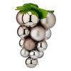 Christmas Baubles - Silvery - Plastic - 18 X 18 X 28 Cm - Decorative Grapes