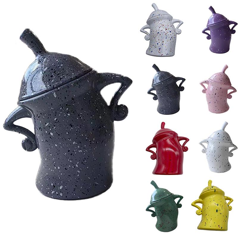 1 шт. кружки из смолы Akimbo, рождественская банка для печенья и конфет, симпатичная банка для хранения продуктов с крышкой, рождественский декор, канистра с настроением для кухни