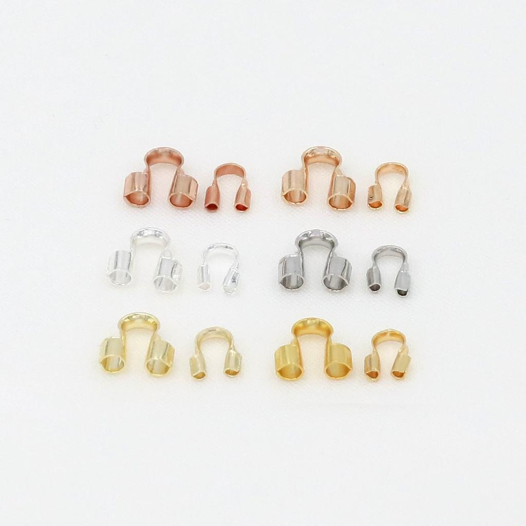 14K/18K позолоченный протектор для ювелирных изделий, U-образные аксессуары, протекторы для проводов, соединители, фурнитура для DIY