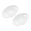 Clear Soap Holder Set of 2 Non-Slip Soap Saver Prevent Slipping Faster Drying Mold-Free Bar Soap Holder Bathroom Accessory