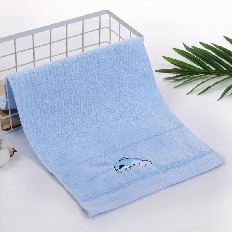 25*45cm Cartoon Soft Cotton Baby Towels Children Bath Towel Newborns Handkerchief Bathing Face Washcloth Shower Towel for Kids