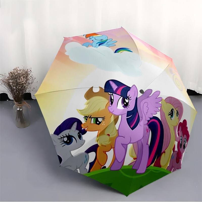 1pc My Little Pony Automatic Opening/closing Umbrella, Foldable Sunshade, Perfect Gift for Friends, Durable Handle y250812094