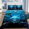 Постельное белье "Акула в океане", Односпальное, Полуторное, Двуспальное, Евро, King Size, Детский набор постельного белья "Морской мир с Немо", Комплекты постельного белья для детской спальни