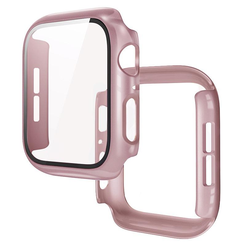 PC Case+Tempered Screen Protector For Apple Watch Ultra 3-1 11 10 46/42mm Integrated Hard Shell iWatch 9 8 7 6 5 4 SE 45mm 44mm