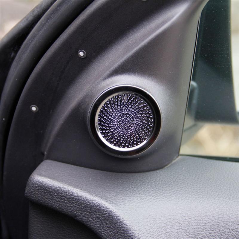 Inner Front Door Small Speaker Cover Trim For Dodge Durango 2014-2025 Interior Spare Parts Accessories (Black Glossy)-A99D