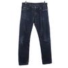 LANVIN ACNE Straight Denim Pants W30 Indigo Button Fly Jeans Men's Used