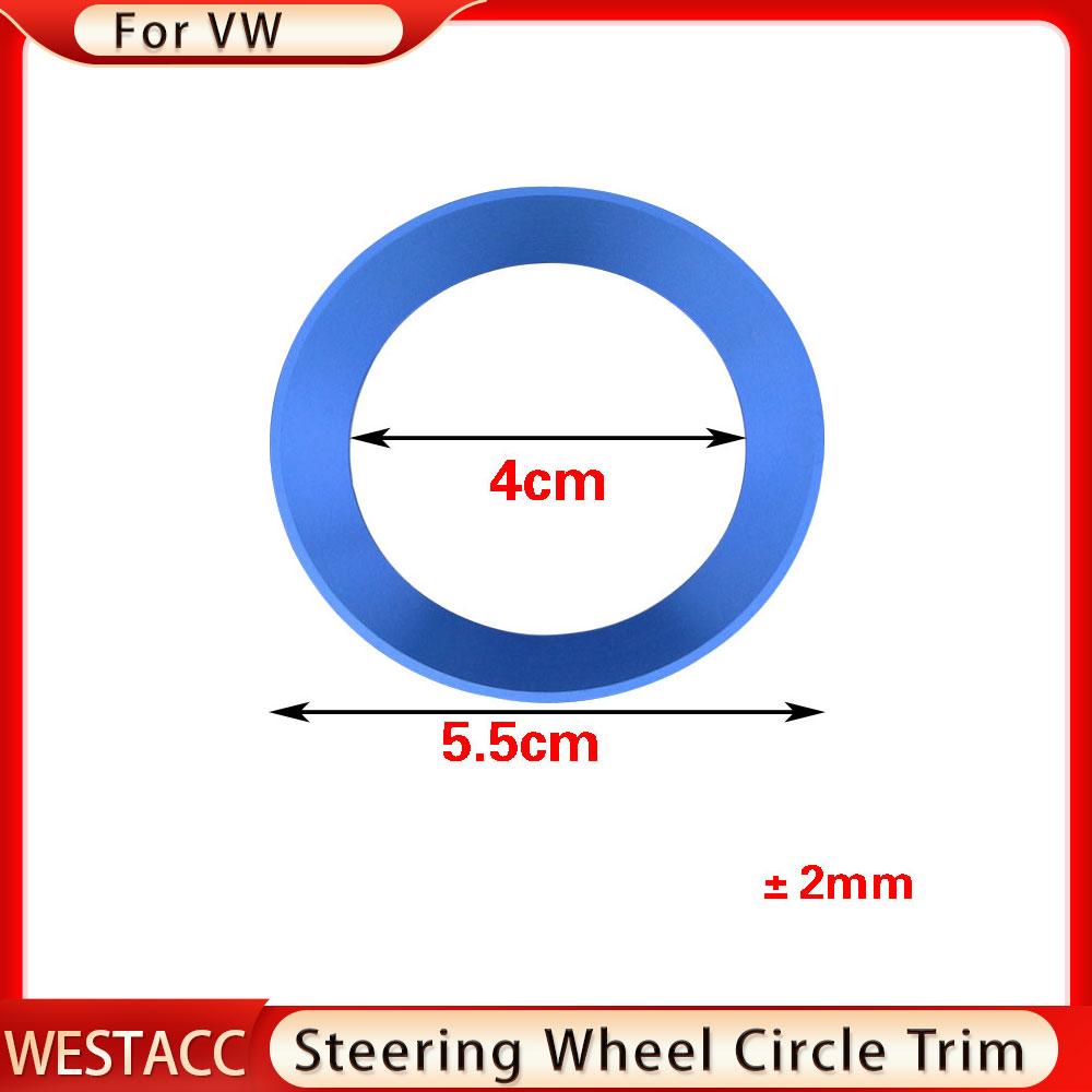 Автомобильный руль с центральной круговой накладкой для VW Golf 6 7 Polo Tiguan Passat B6 B7 Touran Scirocco Beetle Jetta MK5 MK6 Caddy