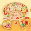 Деревянная многослойная развивающая игрушка-пицца для детей, для интерактивной игры родителей и детей