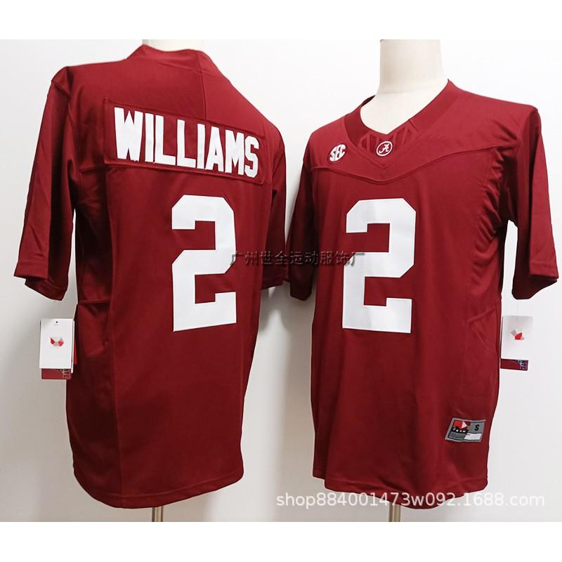 Mens Cotton Blend Rugby Jersey Training Shirt With Embroidered Number 4 Player Names Milroe Williams NCAA Style
