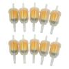 10pcs Universal Inline Gas/Fuel Filter 6MM-8MM 1/4" For Lawn Mower Small Engine Auto Accessories Motorcycle