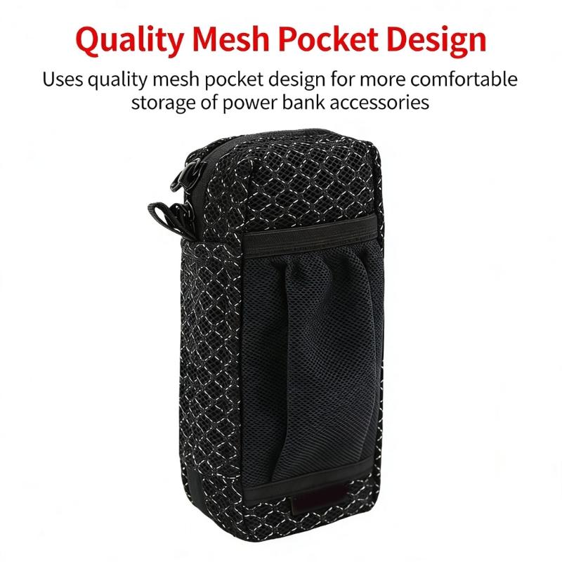 Organizers Bag Carabiner For CoolTech No.15 Ultra/A1695 Powerbank Cables Secure Attachment During Outdoor Activity