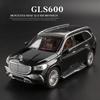 Масштаб 1/24 Benz Maybach Gls600, модель автомобиля из сплава, детская игрушечная машина, подарочные украшения, имитация внедорожника, модель автомобиля, коллекция для мальчиков