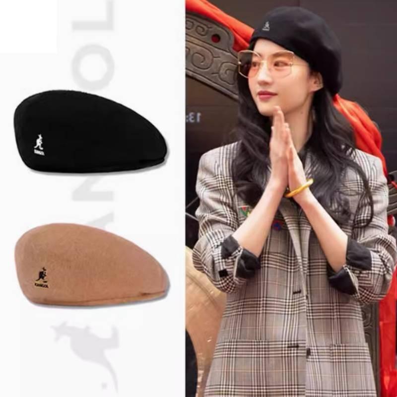 Шерстяная кепка Kangol 504 Современный стиль надписей Модная и функциональная Незаменимая вещь для каждого гардероба