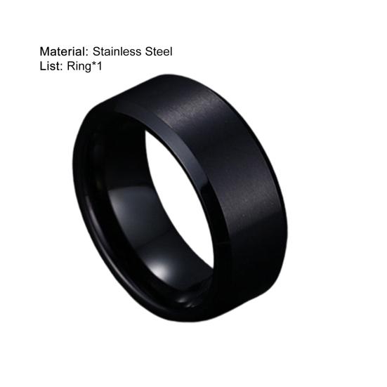 8 мм повседневное кольцо унисекс однотонное, аксессуары нелегко сломать