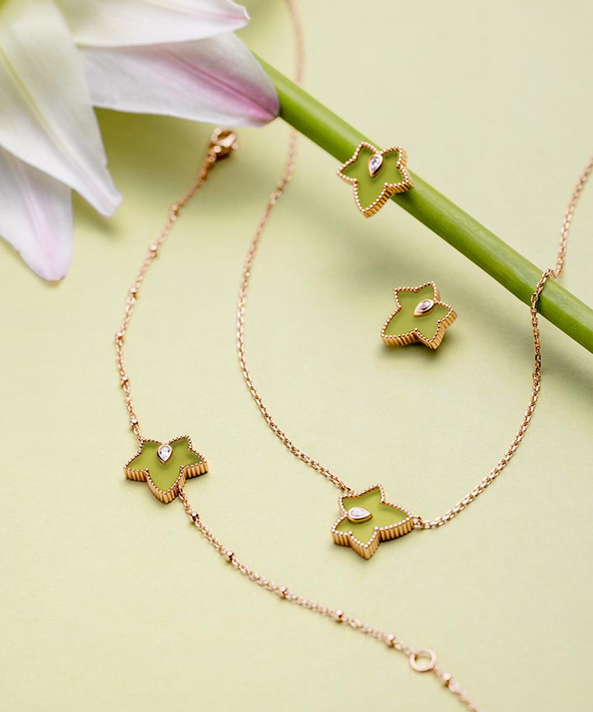 Модные серьги Lola Rose с бусинами из зеленого оникса