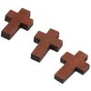 200Pcs Cross Wood Cross Charm 0.85x0.55Inch Wooden Crosses for Crafts  Hanging Ornament