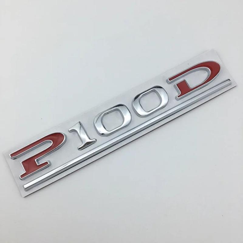 P75D P85D P90D P100D Подчеркнутые ABS Буквы Эмблема для Model 3 Model X Model S Стайлинг Автомобиля Наклейка на Багажник Красный Черный