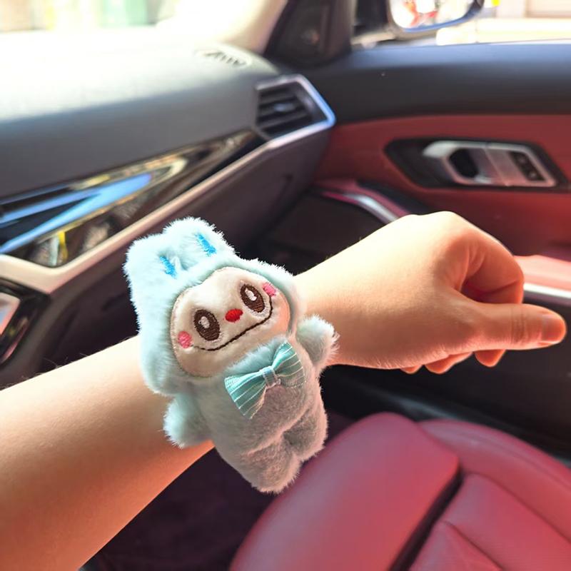 6 ФОТО Мультяшный Лабубу Слэп Снэп Обертывающий Наручный Браслет Милые Забавные Игрушки Детское Украшение для Руки-Кольцо