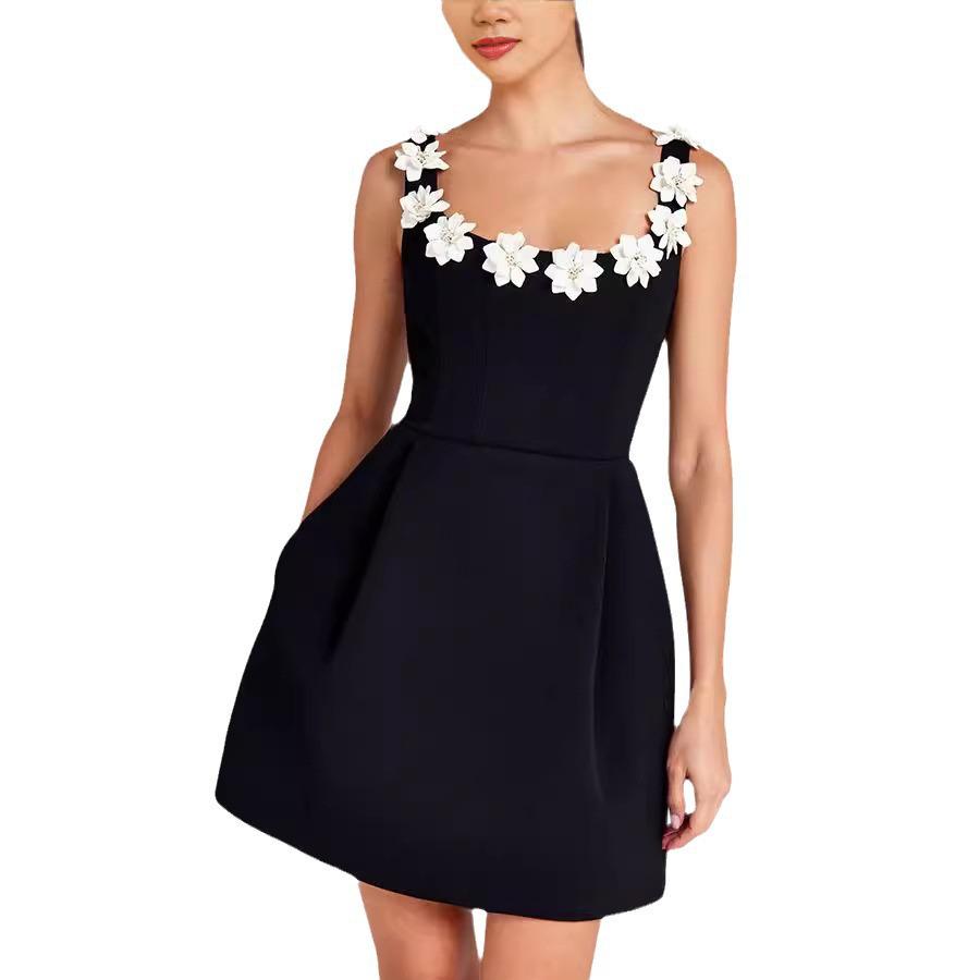 Европейское и американское весенне-летнее платье-комбинезон без рукавов с карманами - Свободное повседневное женское платье