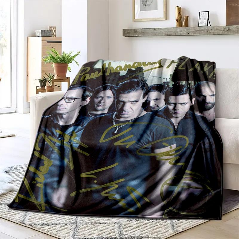 Till Lindemann, lead singer of the German heavy metal rock band Rammstein, blanket for warmth, home decoration for siesta, flannel blanket Y10