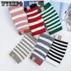 Winter Striped Short Knitted Warm Sleeves Student Gloves for Men and Women