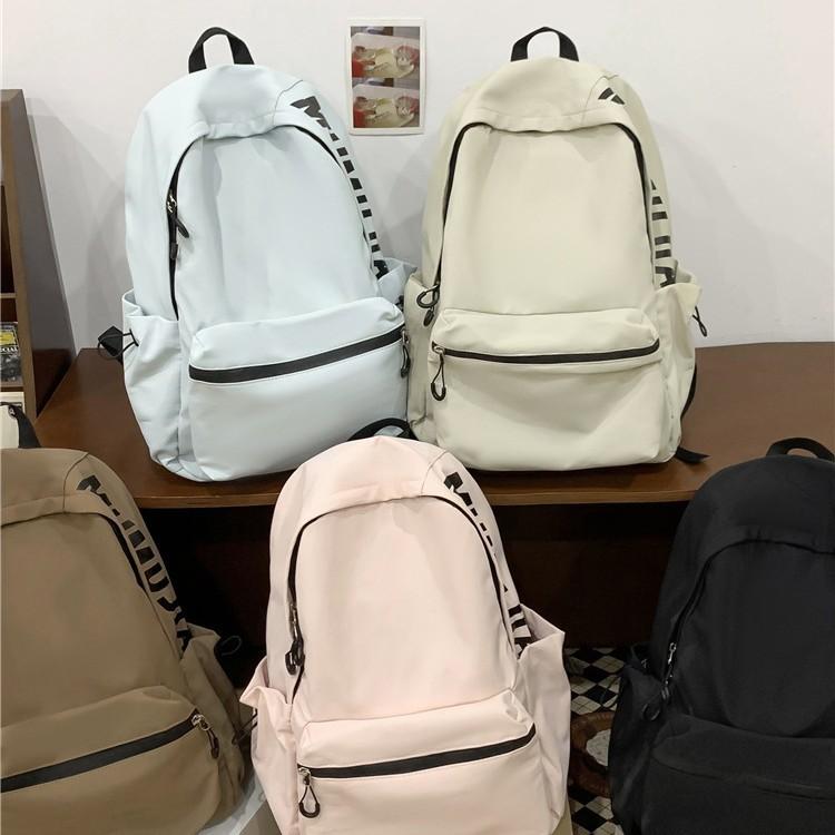 Schoolbag Simple Letter Backpack Girls Elementary School Bag 1011 New Boys Junior High School High School Backpack