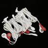 10pcs / bag 2.35mm 1.5m 2?In?1 Button Type Electrode Lead Wires Cable for TENS Unit Physiotherapy Machine