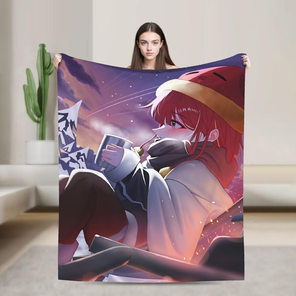 Akane Lize Singer Blanket Quality Warm Throw Blanket Winter Travel Office Living Room Aesthetic Bedspread