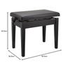 Alps/Japanese-made Piano Stool (Adjustable Height) A-35/Black