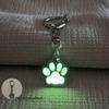 Animal Footprints Cat Paw Keyring Glow In Dark Luminous Paw Keychain Friends Children   Bag Pendant