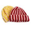 Зимняя вязаная шапка пэчворк цветная в полоску принт мягкая на ощупь дышащая без полей шапка для активного отдыха шапка-пуловер
