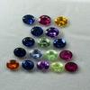 Natural Mixed Color Sapphire Loose Gemstone 12 pcs 7x5 mm Oval Lot September Birthday Birthstone