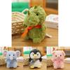 Scarf Elephant Penguin Pig Dinosaur Plush Toy With Pp Cotton Filling For Valentines Day Gift