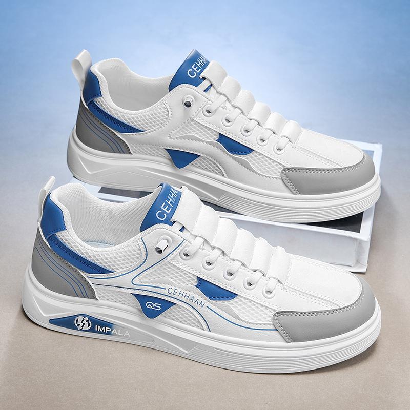 Summer Men's Low-Top Mesh Sports Casual Shoes Breathable Versatile Trendy Street Board Shoes for Students Adults Youth