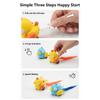 Wind Up Bird Shape Interactive Cat Tail Bite-Resistant Bird Cat Teaser Sounding Pull Play Cat Exercise Kitchen Apartment