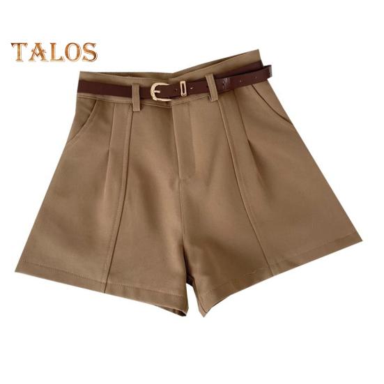 Женские шорты с высокой талией, застежкой-молнией, однотонные повседневные шорты с карманами, универсальные летние шорты