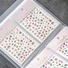 Nail Art Sticker Organizer Album Nail 80 Slots Water Decals Empty Storage Holder Plastic Storage BookFor Manicure Decals