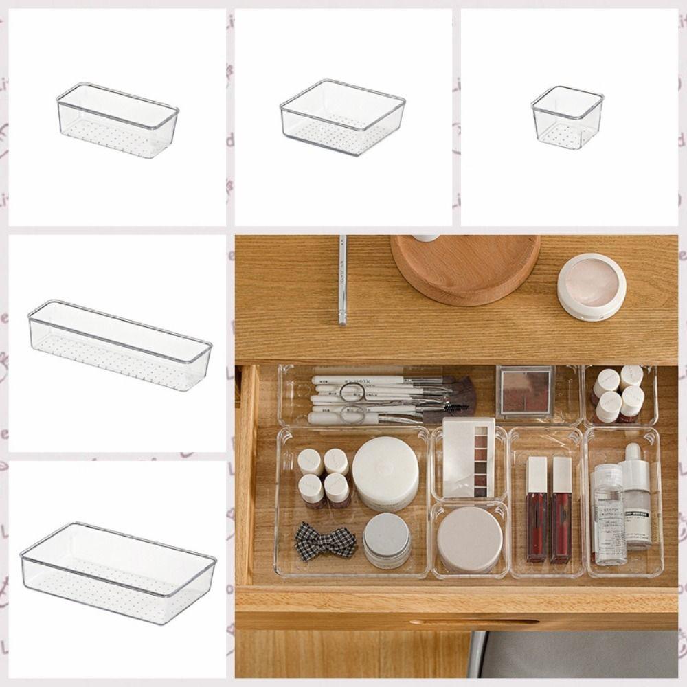 Волновая точка, прозрачный ящик, пластиковый косметический шкаф-органайзер, серьги