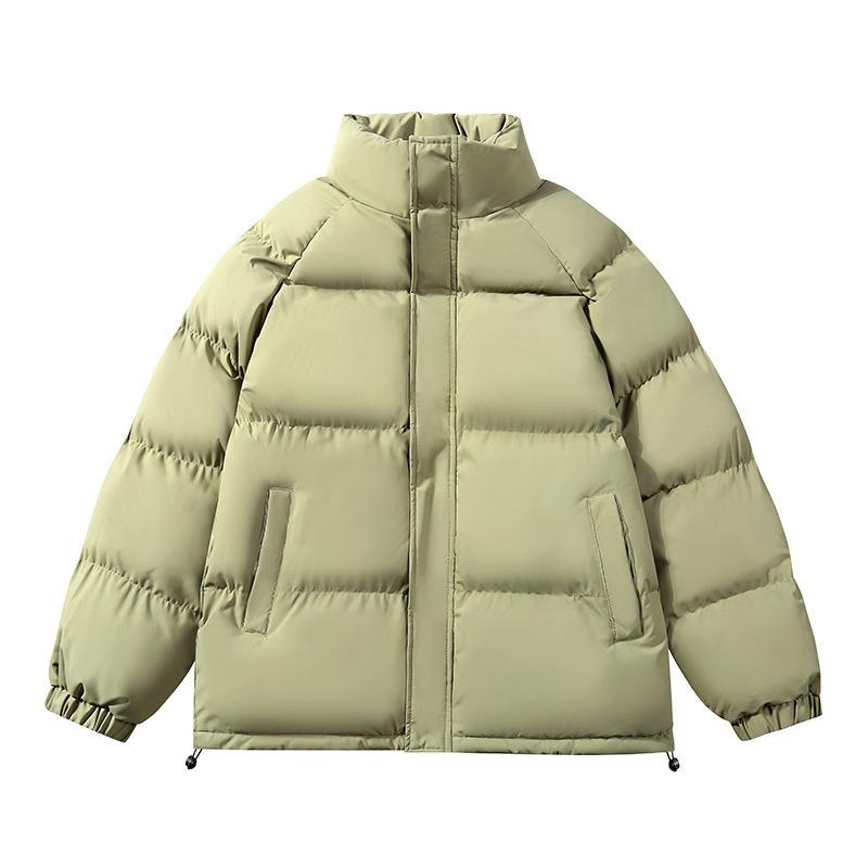 Men's Cotton Clothes Winter Thickened New Trendy Cotton-padded Clothes Without Hats Stand-up Neck Bread Clothes Trendy Jacket