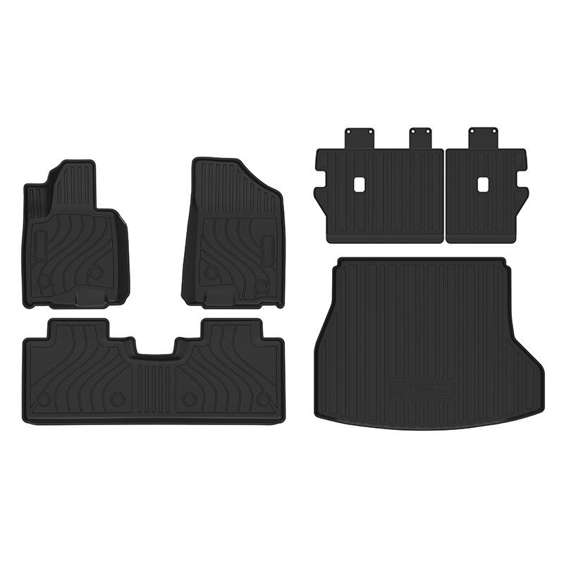 Коврики в салон и коврик в багажник из ТПЭ без запаха для Changan UNI-Z 2024 - Экологичные и износостойкие.