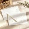 Thick Paper Envelopes for Invitations 10PCS Petal Art Envelopes, Real Floral Texture Design, Western Style Decorative Stationery Love Letters