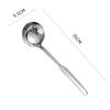HANYANG Stainless Steel Stir-fry Spatula Kitchen Supplies Kitchen Utensils Spatula Fondue Pot Large Leaky Spoon Home Thickening Large Soup Spoon