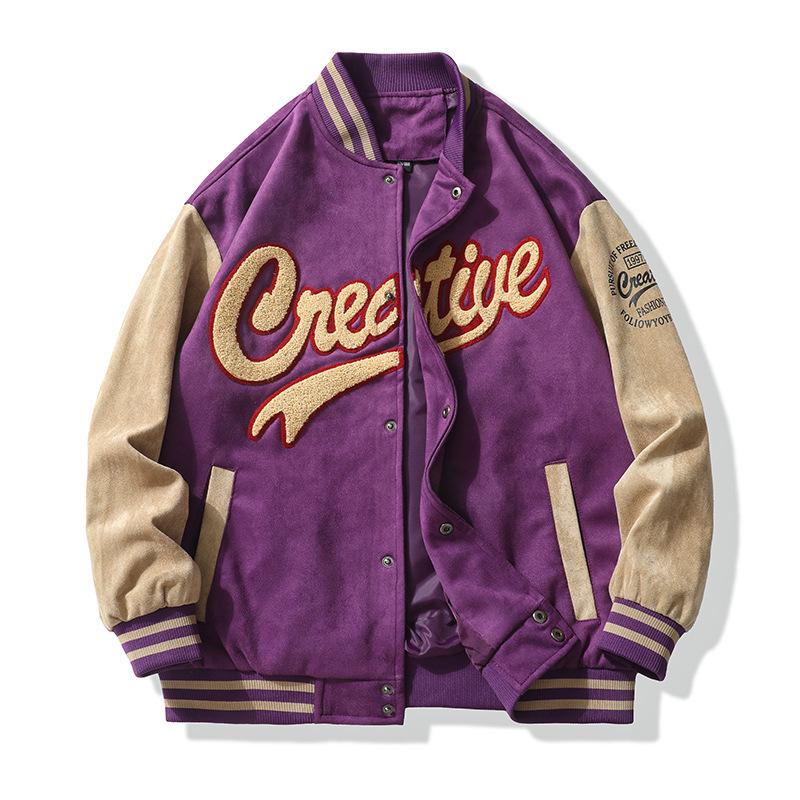 Мужская бейсбольная куртка свободного покроя — модный стиль осень/зима
